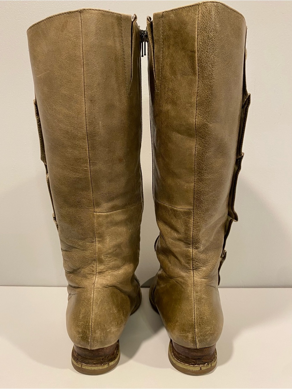 Rare Olive Miz Mooz “Bloom” Tall Leather Button Boots - Picture 6 of 15